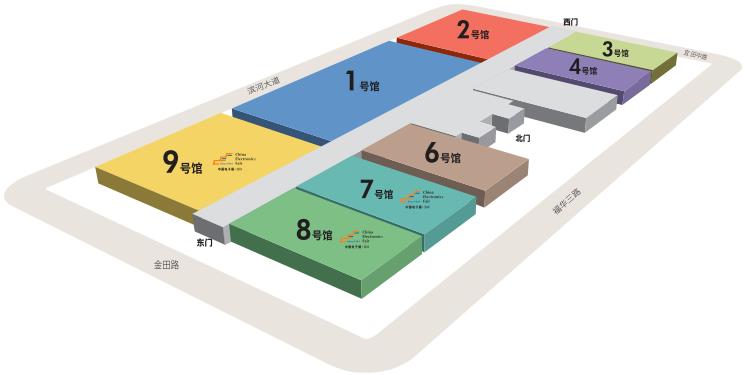 2021深圳电子展展馆布局及参展范围